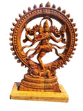 Wooden Nataraja Statue | Lord Shiva Dancing Sculpture | Premium Wooden Home Décor