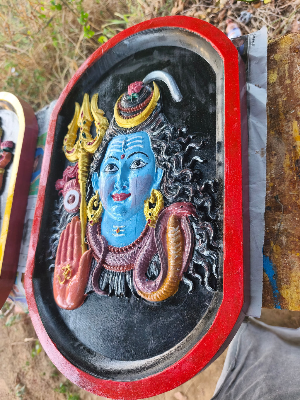 Lord Shiva Wooden Wall Art