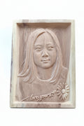 11x15 inch Personalized Wooden Portrait – Custom Photo Engraved Wooden Frame Gift
