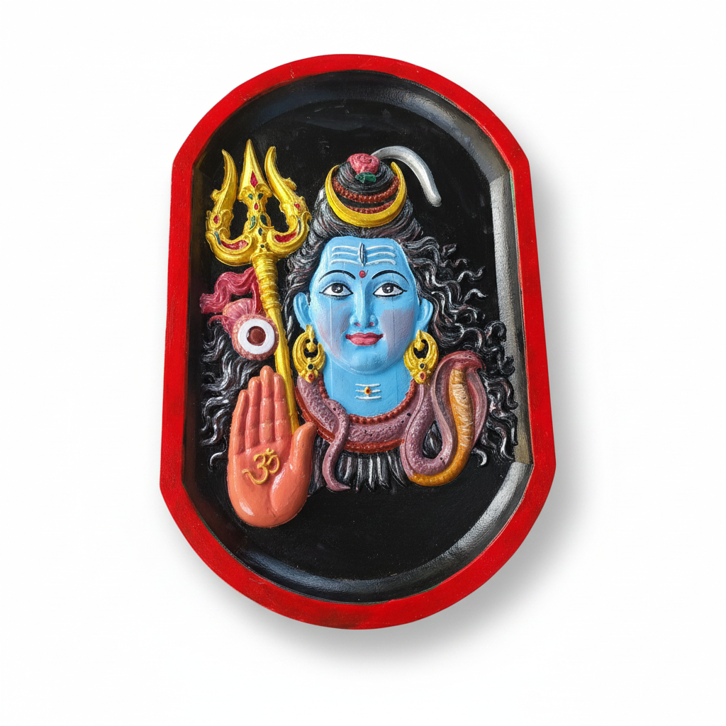 Lord Shiva Wooden Wall Art