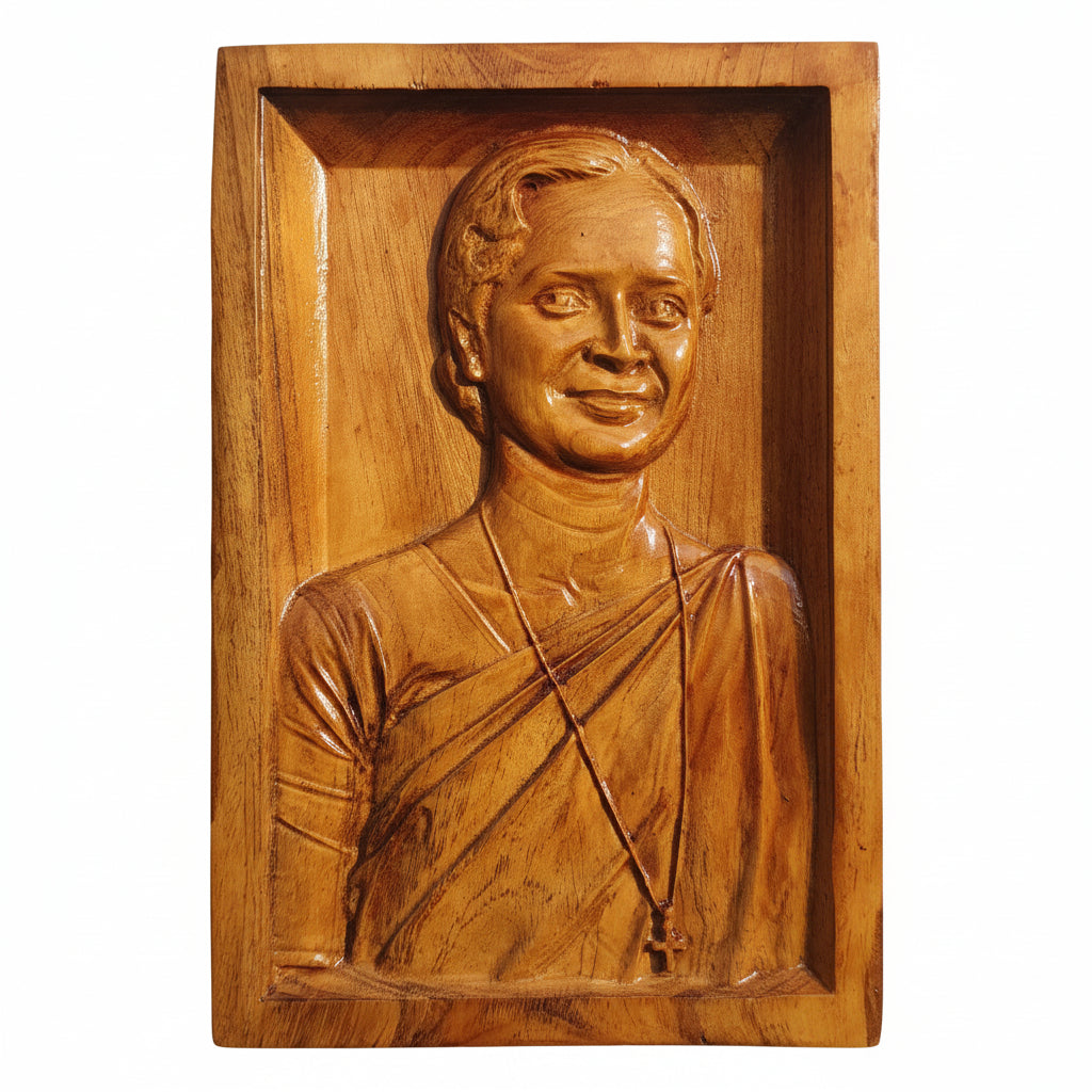 8x12 inch Personalized Wooden Portrait – Custom Photo Engraved Wooden Frame Gift