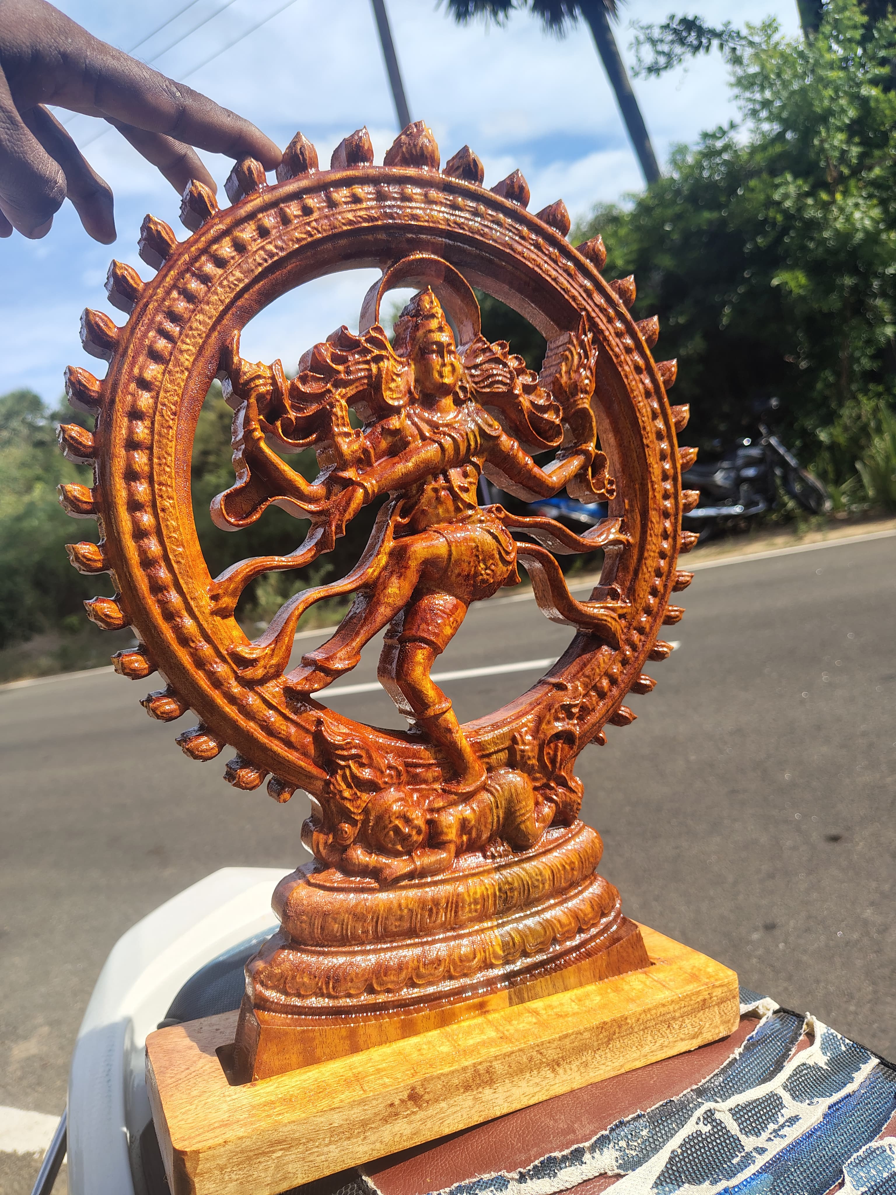 Wooden Nataraja Statue | Lord Shiva Dancing Sculpture | Premium Wooden Home Décor