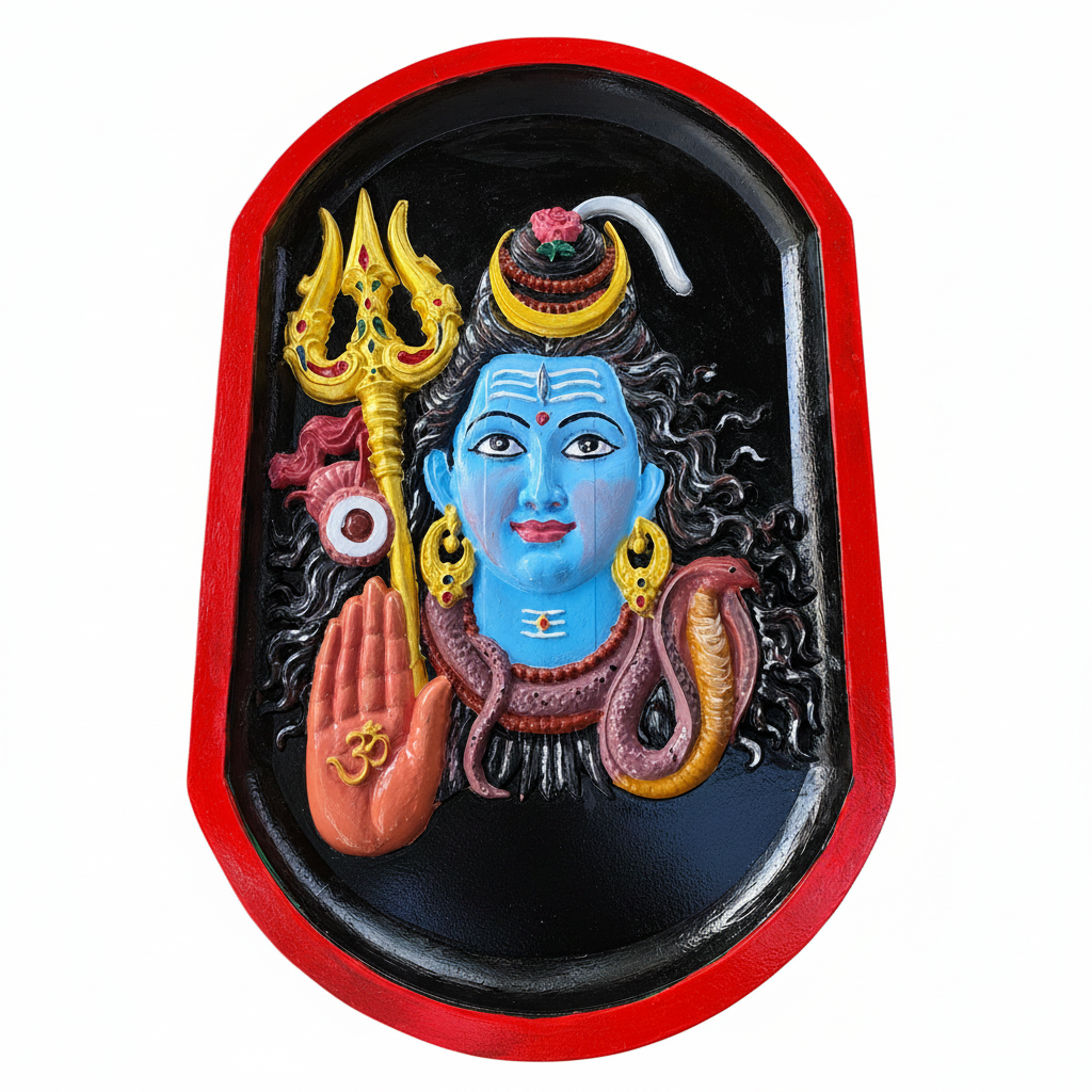 Lord Shiva Wooden Wall Art